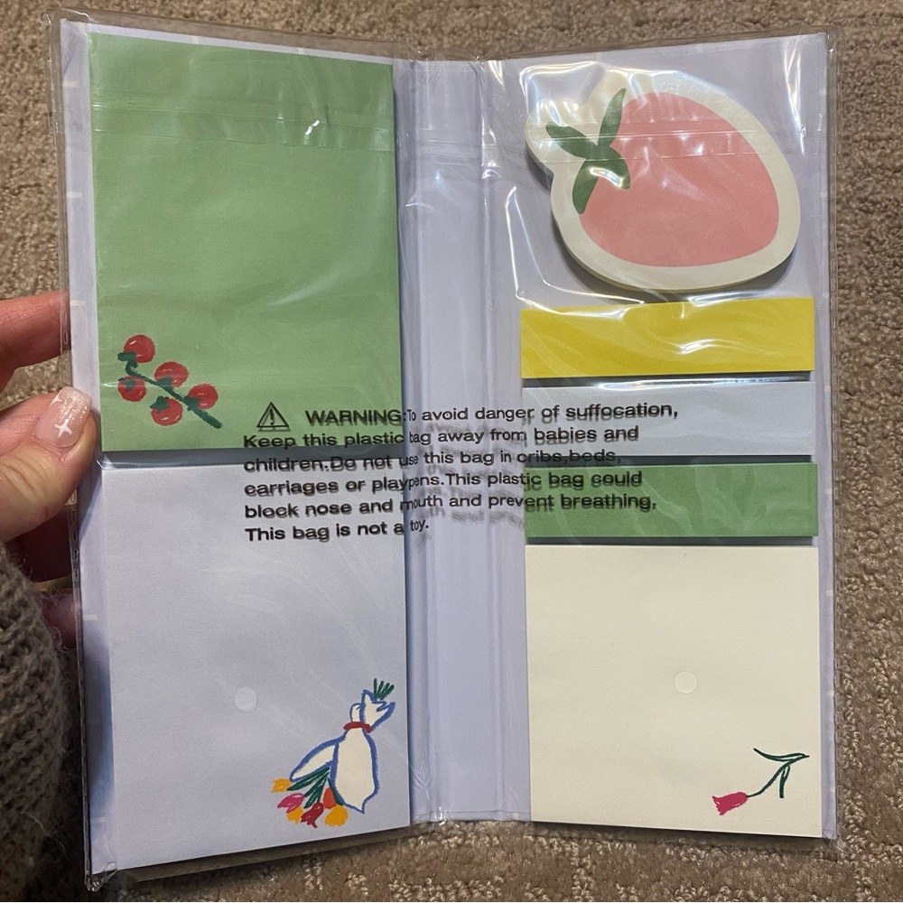 New {Kate Spade NY} Park Picnic Sticky Note Folio Set - Picture 11 of 12